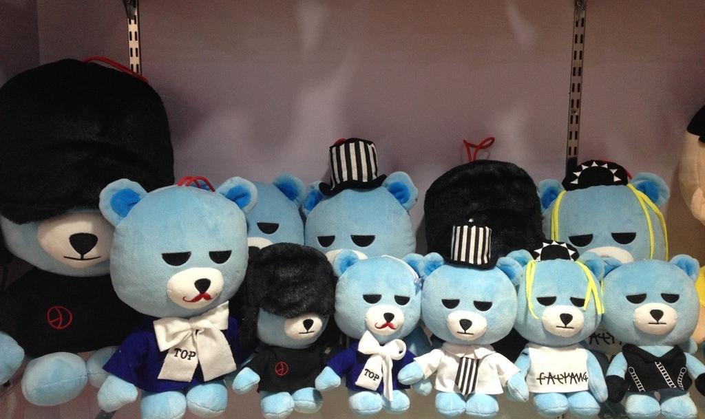 korea star bear bigbang new 2014 airland bear plush toy doll