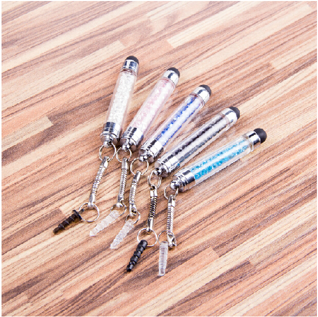 Colorful Crystal touch-screen iPad stylus touch bullet mini capacitors QS-144