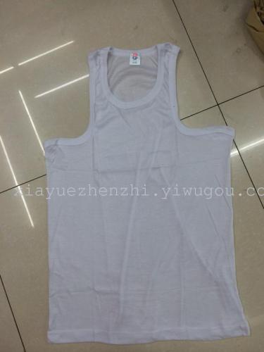 Factory Stock Polyester White Thread Vest Summer about