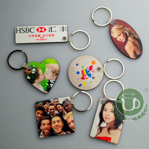 Thermal Transfer Products MDF Key Chain Multiple Options Can Be Customized Style