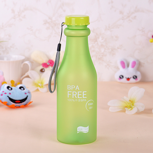 leak-proof plastic portable drop-resistant soda bottle sealed water cup travel cup frosted beverage bottle soda cup