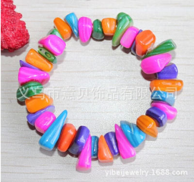 [YiBei Coral]​ Natural shell bracelet coral jewelry natural marine colorful shell bracelet