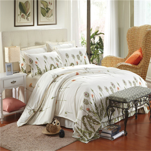 yiwu snow pigeon home textile tencel aloe cotton 4-piece cheap bedding kit factory wholesale
