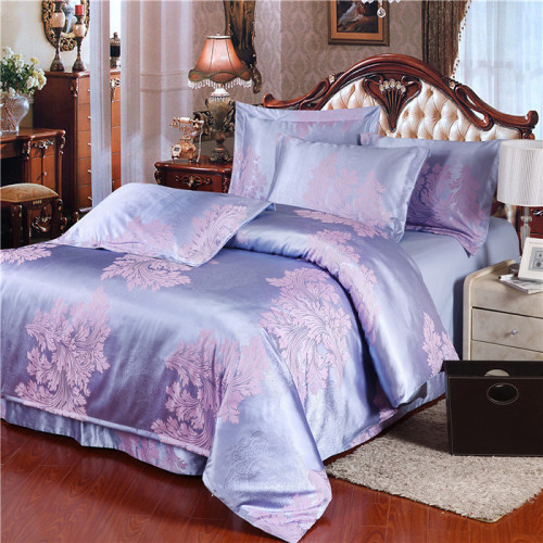 Yiwu Snow Pigeon Home Textile Tencel Cotton Satin Jacquard Three Or Four-Piece Set Wedding Bedding kit New 