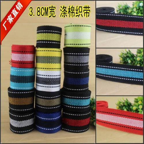 factory direct canvas backpack portable shoulder strap cotton ribbon belt ribbon ratchet tie down