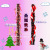 Christmas color of Christmas. Happy holiday decorative pendants quality Christmas hat and cane accessories