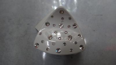 New popular French version size crystal diamond triangle claw clip strange hand Clip Jewelry