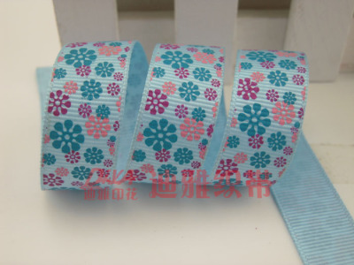 Diya Ribbon wholesale Ribbon Hatband gift wrap-belt costume accessory ribbon with tri-color printing 6 20mm