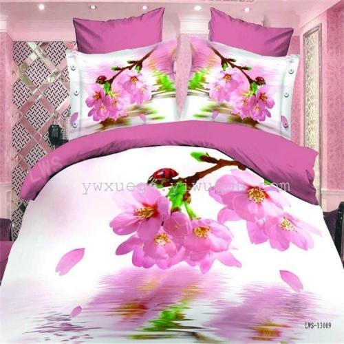 Snow Pigeon Home Textile Export Plain 3D Four-Piece Active Printing No Pilling No Fading Bed low Price