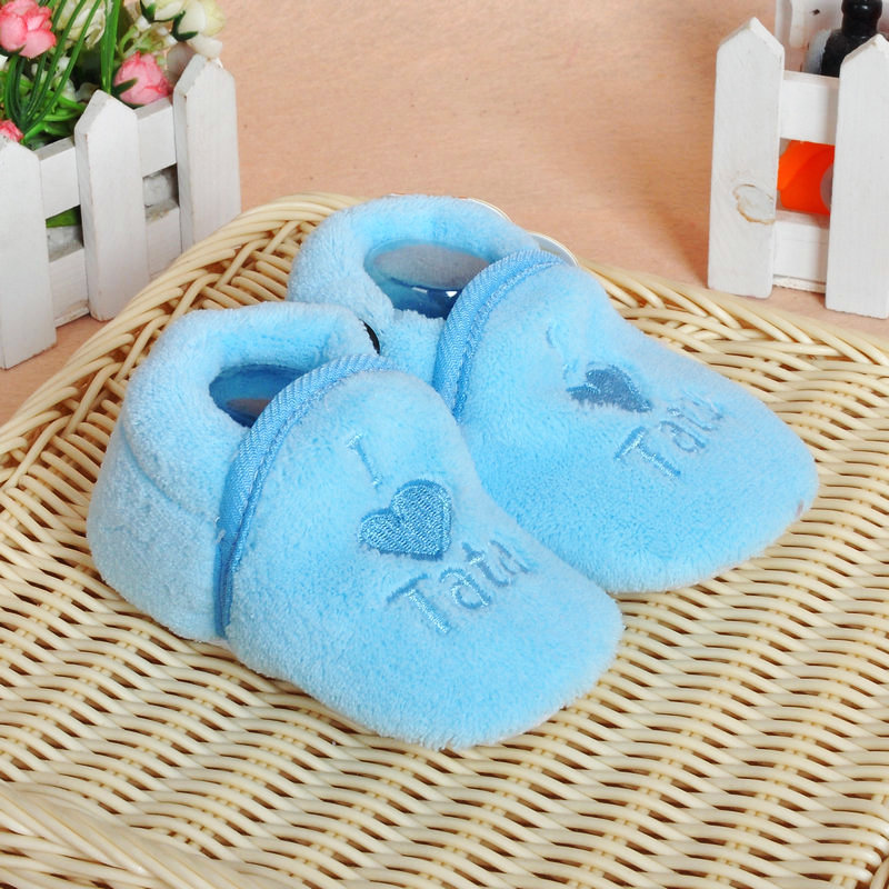Supply I Love Mama Tata Love Super Soft Coral Fleece Baby Toddler Shoes Baby Shoes Can Choose Color 0110