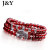 Brazil imported wine red garnet bracelet multilayer ladies natural Crystal bracelets finest jewelry with certificate