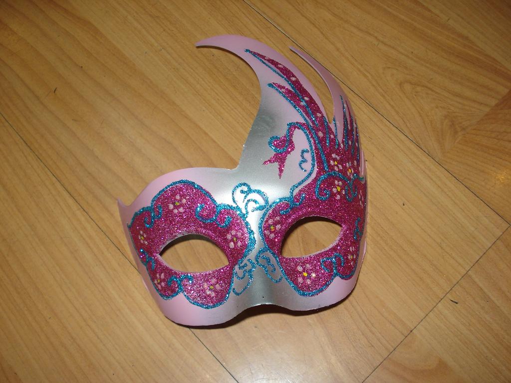 凤凰面具 女款面具 金粉面具