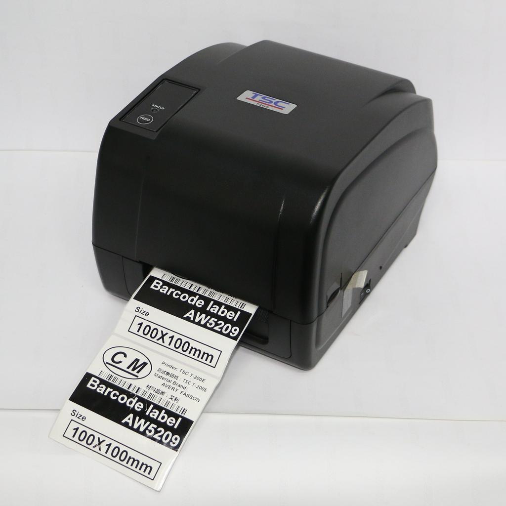 tsc barcode printer label size