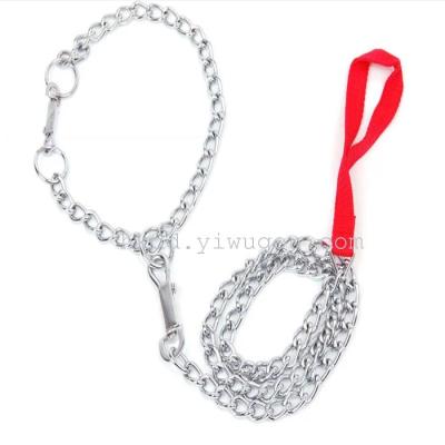 Pet products metal dog chain Kit traction rope chain dog collars leash pets cat