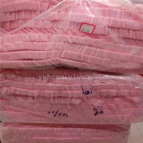 factory direct oversleeve edge wrapping elastic band 2cm pink nylon edge wrapping elastic band