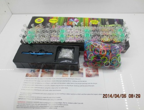 Original Rainbow Knit Device DIY Rubber Band Rainbow Braided Bracelet Suit Black Box
