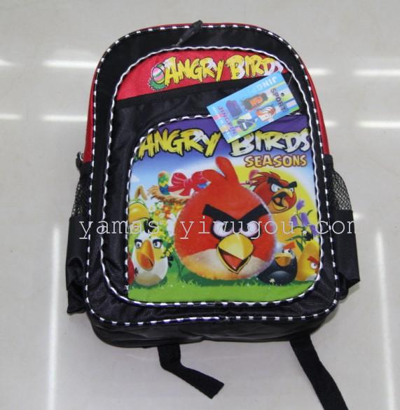 Angry Birds Rolling Backpack wheeled school bag 3D red | eBay