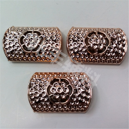 Plastic Electroplated Buckle Shoe Ornament Decorative Buckle Diamond-Embedded Bag Shoes Decorative Flower Sandals Hole Shoe Ornament Bow Rose