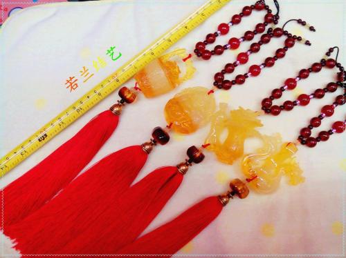 chinese knot car pendant guanyin money generation golden frog and other good plain glass beads pendant
