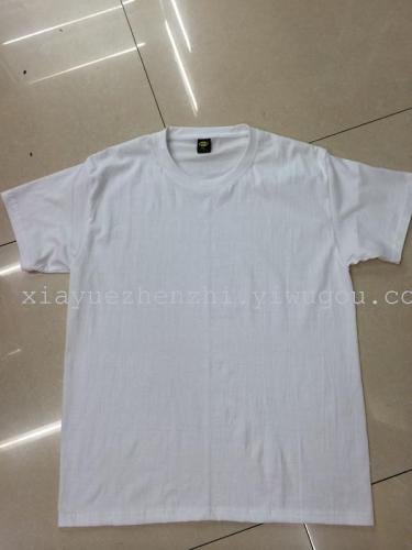 Factory Direct Sales 180G White Cotton round Neck Short Sleeve Custom Class Uniform T-shirt T-shirt Summer about 