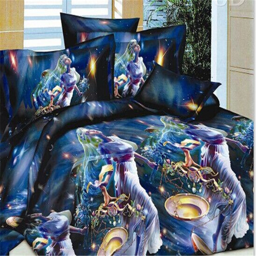 Home Textile Bedding Fashion 12 Constellation Series 3D Twill Printed Four-Piece Bedding Set Bedding Four-Piece Set