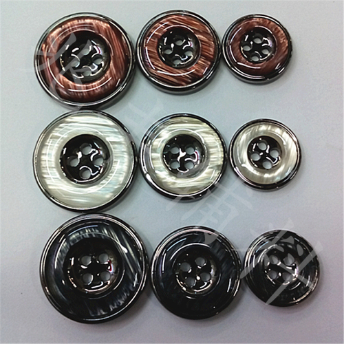 Resin UV Combination Button Two-Eye Four-Eye Shirt Button Bread Button Wide Edge Thin Edges Shoes and Clothing Accessories