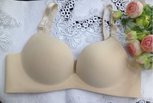Bra Genuine 2014 Solid Color Glossy Thin Push up Adjustable Seamless Breathable Super Comfortable Invisible Underwear 