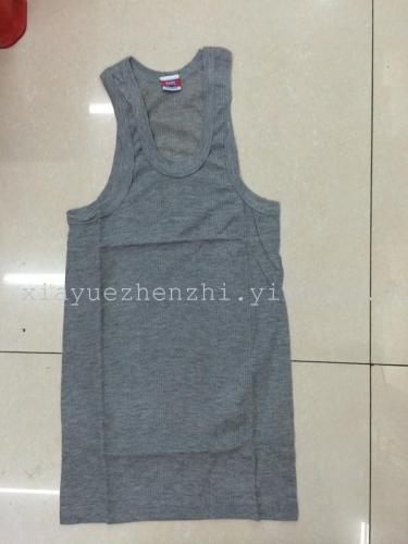 Factory Stock Polyester Gray Thread Vest Summer about