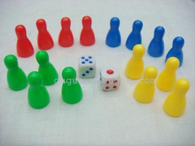 Jumping chessmen, human chess style, plastic new material, game chess accessories