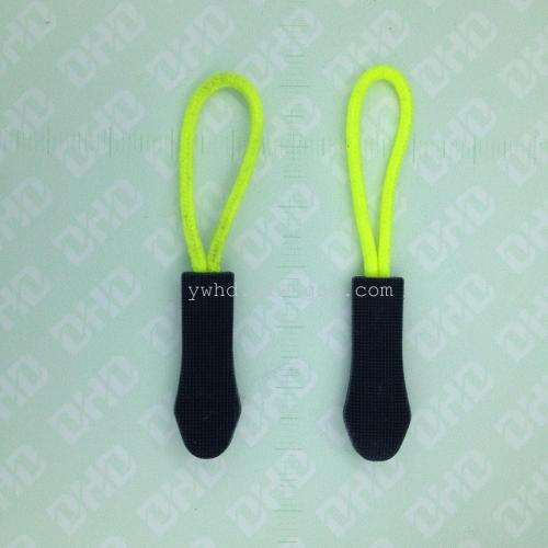 pvc injection molding environmental protection outdoor luggage plastic rope pull head pull piece pull tail