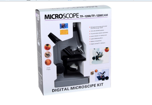 1200 Times Student Microscope Science Experiment Digital Popular Science Children‘s Microscope Science and Education Products
