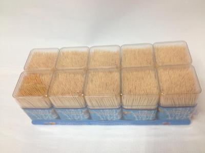 Is a square box transparent glass bottle bamboo toothpicks 380