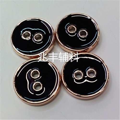 factory direct plastic two-eye uv electroplating button paint point oil button shirt button coat trench coat button