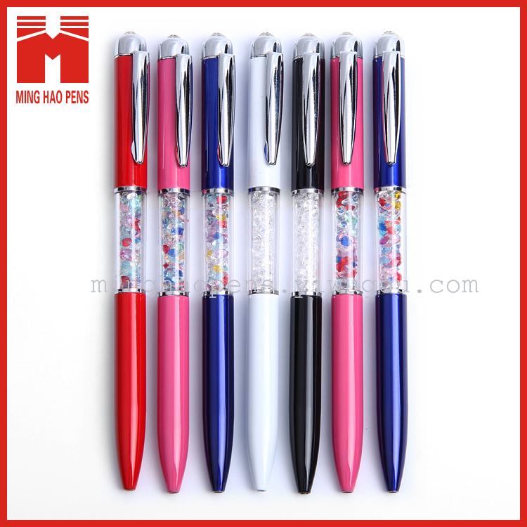Factory direct sale rhinestone Crystal metal Crystal touch-screen gems diamond ball-point pen ballpo