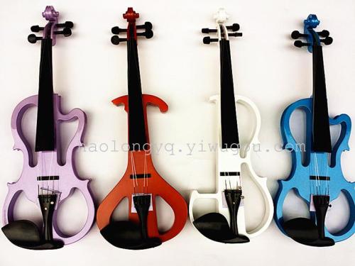 Musical Instrument Electronic Violin Playing Mute Violin Violin with Earphone