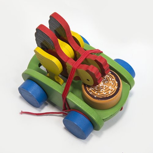 Wooden Toys Children‘s Building Blocks Toy Trolley
