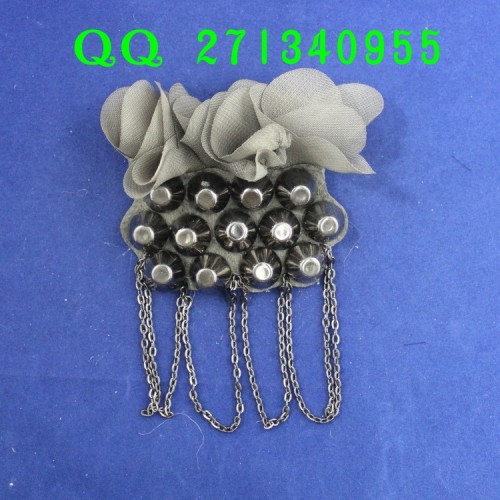new gray hanging chain epaulet corsage high-end original women‘s corsage european and american foreign trade women‘s clothing epaulet