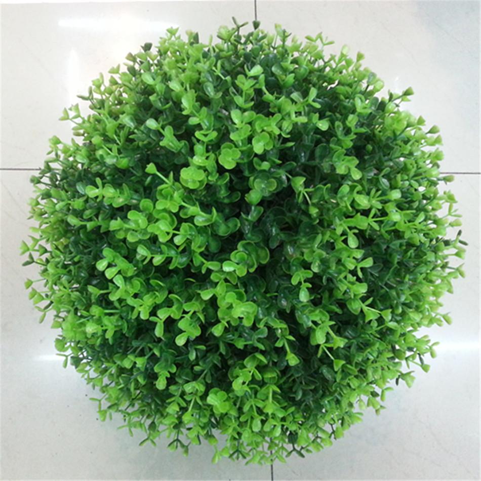 厂家定制仿真三叉草球 金钱草 商场装饰 酒店装饰_义乌市润艺花行