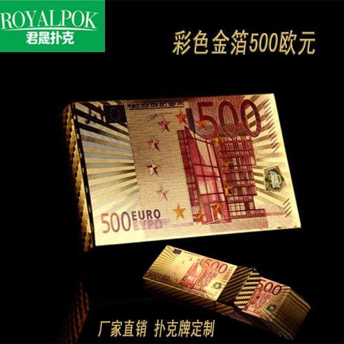 golden poker poker customized foreign trade poker gold foil playing cards wholesale and retail