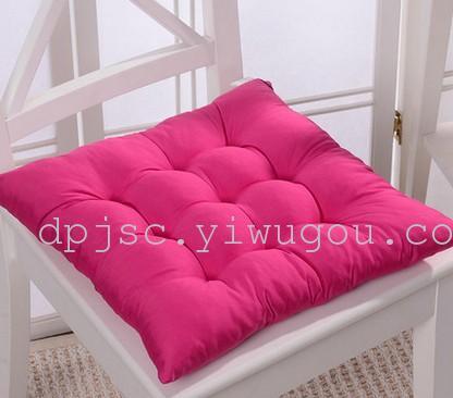 Candy Color Fabric Nine-Pin Pad Solid Color Simple Style Dining Chair Cushion Chair Cushion Factory Direct Sales