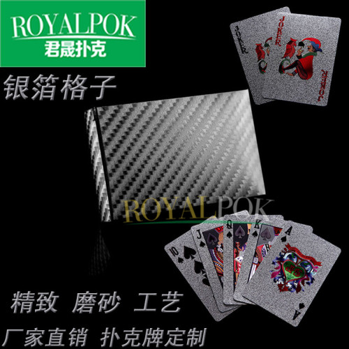 Local Gold Poker Silver Foil Playing Cards Foreign Trade Poker Collection Playing Cards Poker Customization 