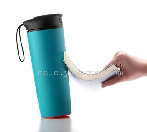 anyi cup creative handy cup portable vehicle-mounted couple‘s cups always-standing cup heat insulation water cup （110）