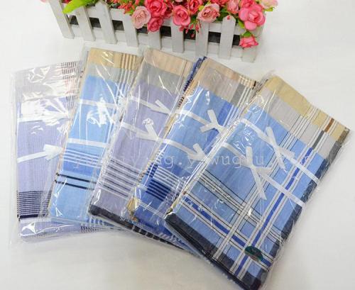 manufacturers supply export foreign trade high quality men‘s handkerchief 430 light color handkerchief