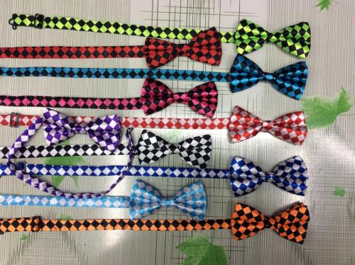 Printed Bow Tie Plaid Multicolor Bow