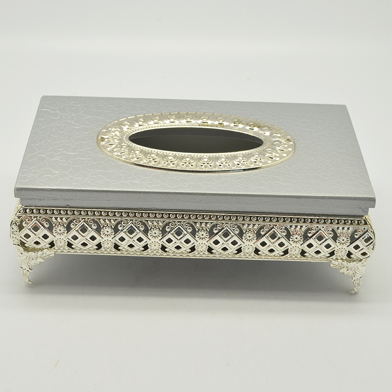 Supply Silver gray wooden paper towel box storage box rectangular drawer type creative wooden