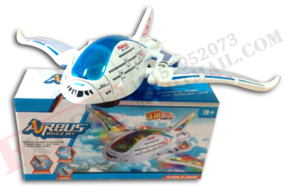 New electric universal music space shuttle 3D light electric toys