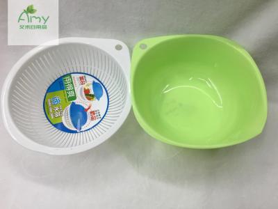 Double sieve drain basket plastic vegetable basket baskets of fruit drop style water filter basket