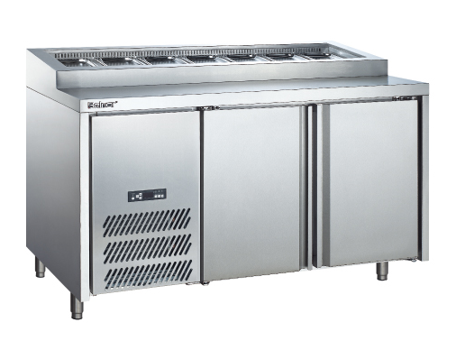 Supply Air Cooled Pizza Cabinet Cold Storage Commercial Kitchen