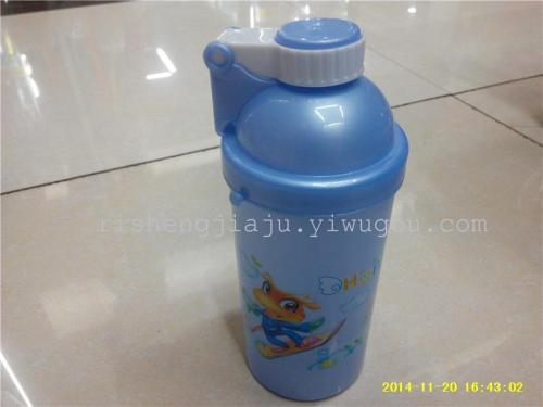 cartoon opaque printing children‘s kettle elastic cover strap straw pot baby straw pot rs-2482
