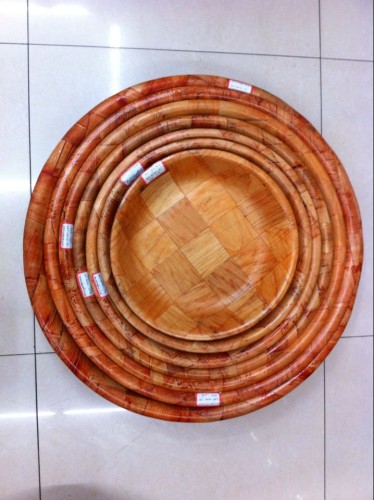 Bamboo and Wood Products Wooden Basin Hand-Woven High Temperature Pressing